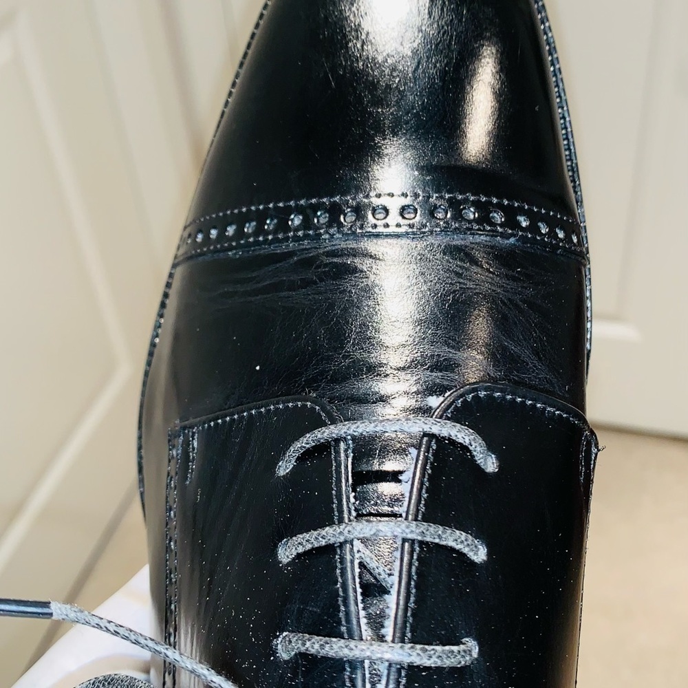 Giorgio Brutini Leather Brogue Cap Toe Oxfords. - Picture 12 of 14